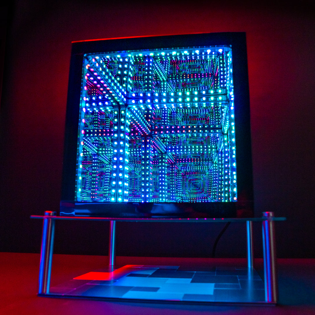 hypercube on stand