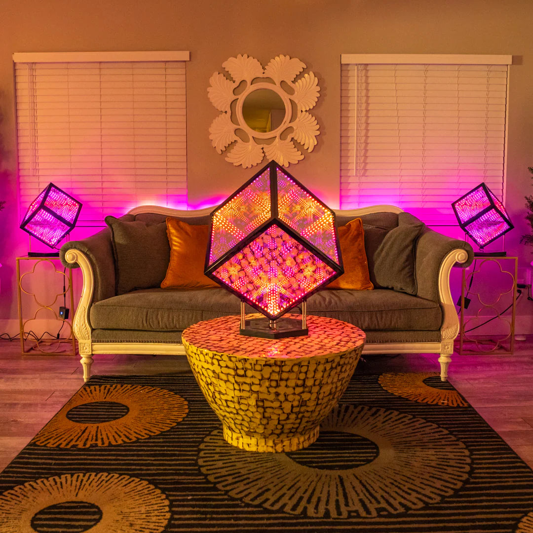 ambient light strip in living room