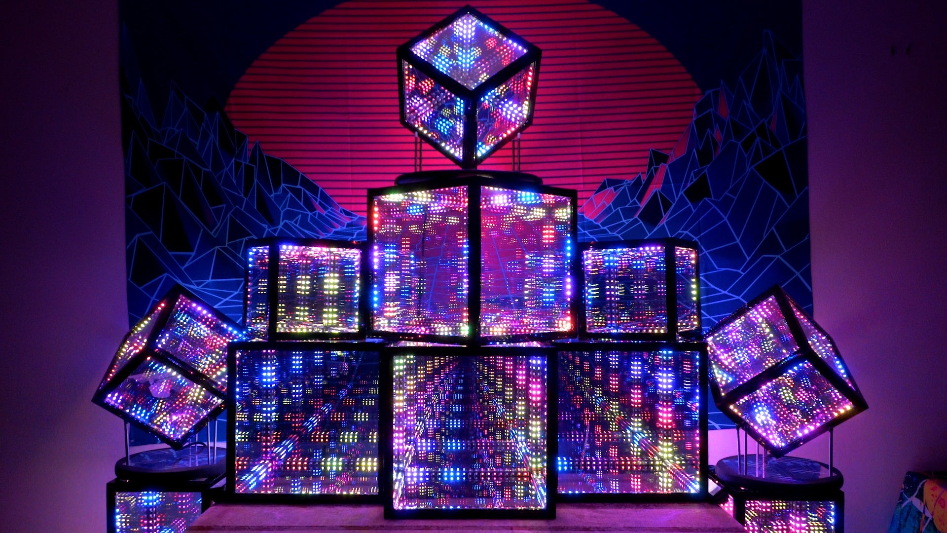 Hypercube 15 art installation