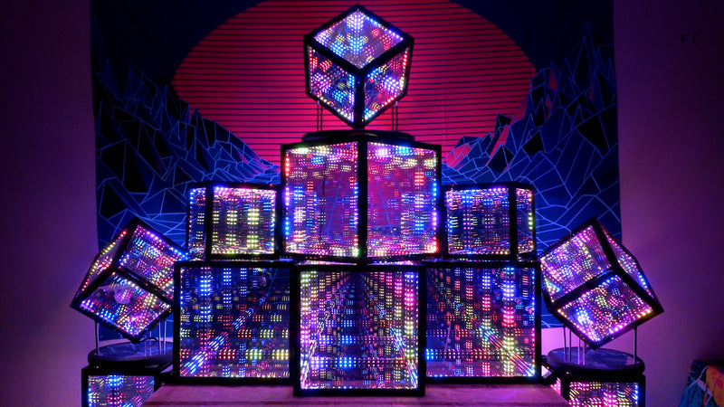 Hypercube 15 art installation