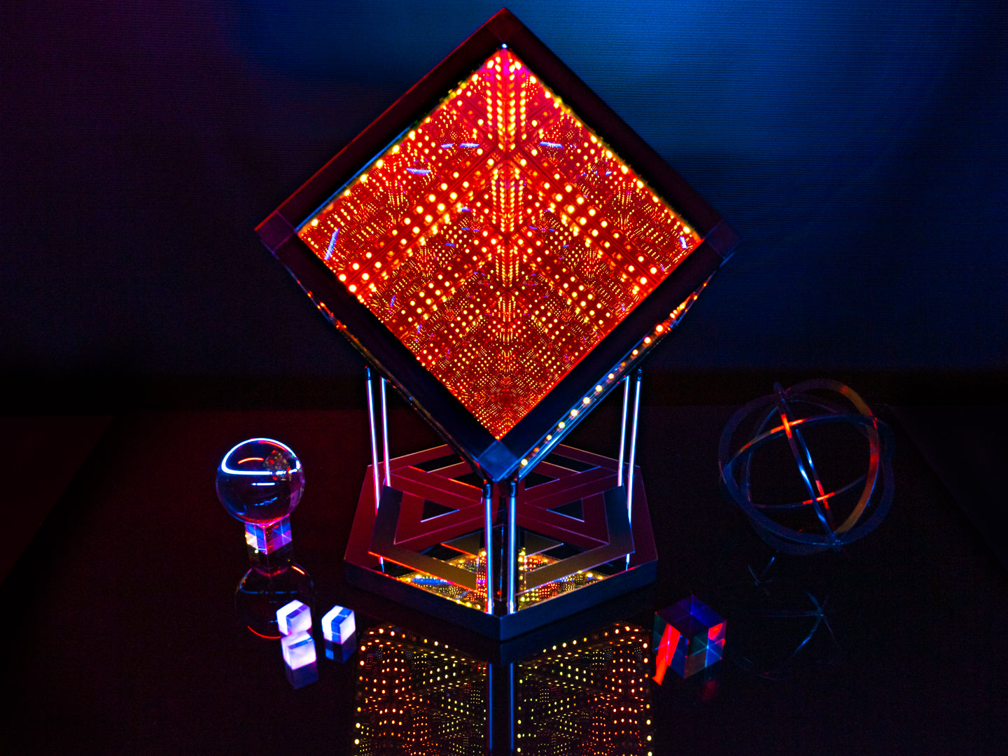 hypercube10 with stand aesthetic