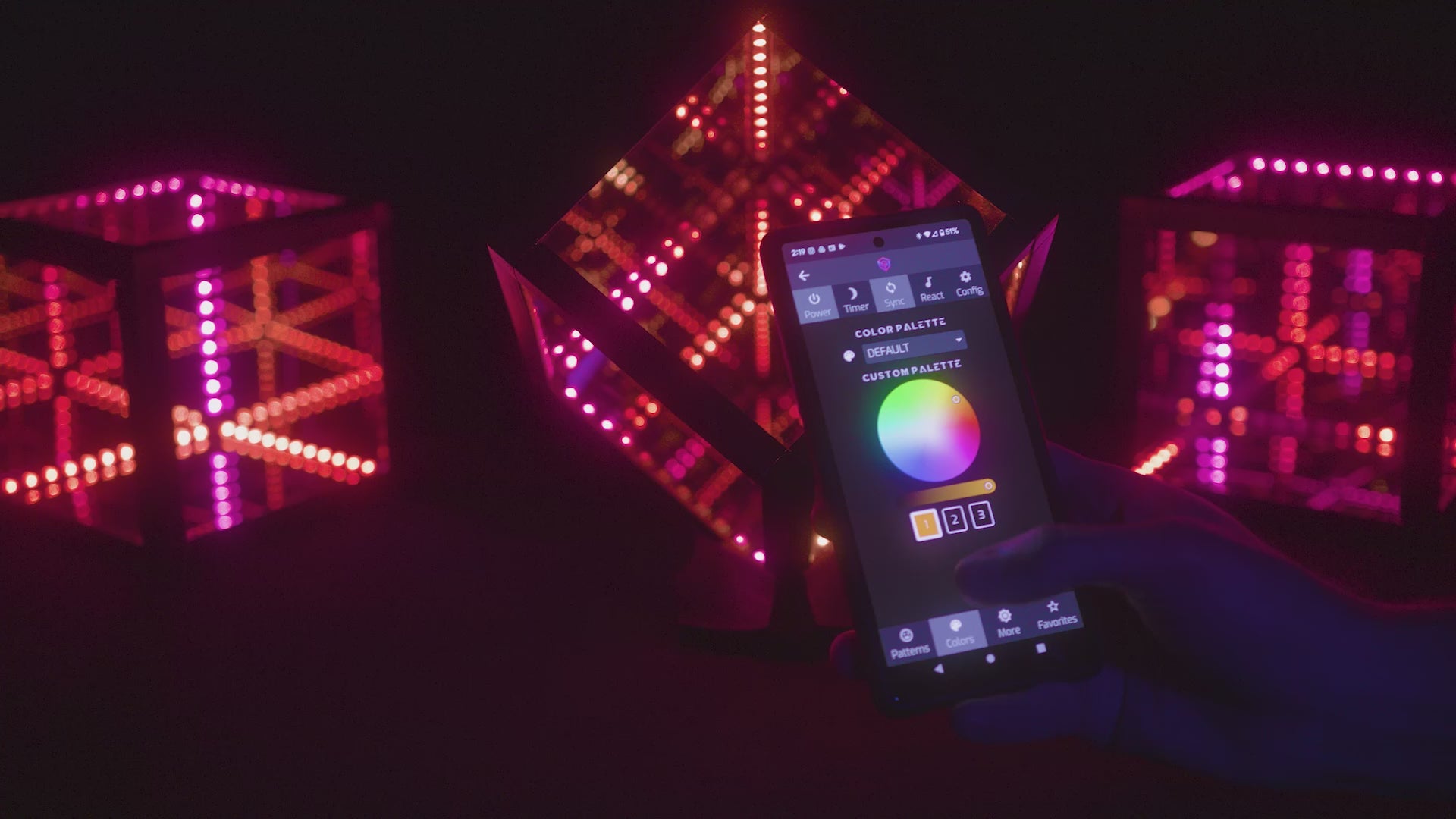hyperspace app controlling hypercubes